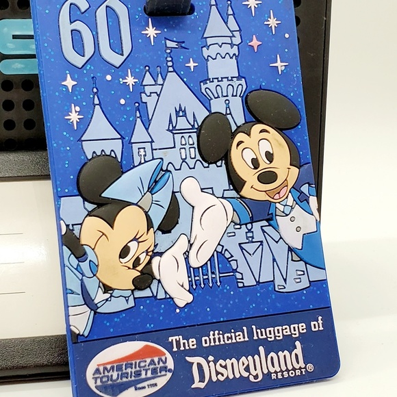 DISNEY Lot of 3 baggage luggage id tags Minnie and Mickey Cars 60th Anniversary - Picture 6 of 7